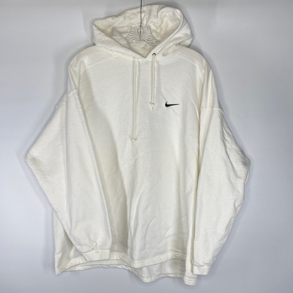 Vintage Nike White Side Swoosh Sweatshirt Size XL - Picture 1 of 5